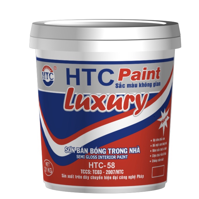 Sơn bán bóng trong nhà HTC 58