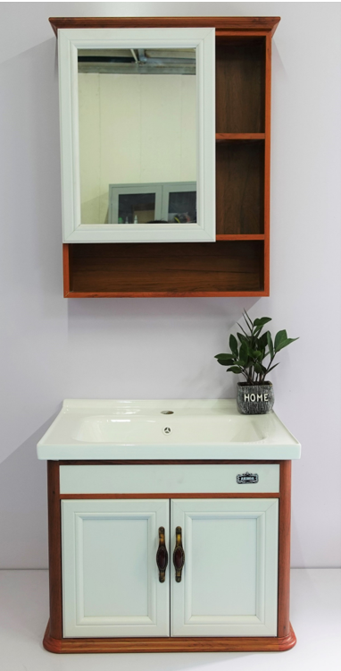 Tủ chậu Lavabo Akhoa sồi đỏ trắng 02