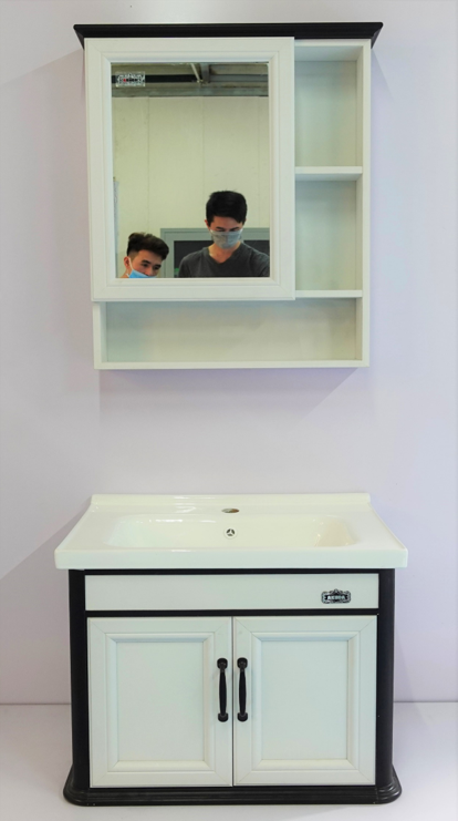 Tủ chậu Lavabo Akhoa trắng đen