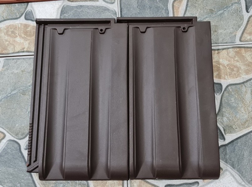 Ngói đất nung ĐẤT VIỆT Euro Type 9 v/m2 màu nâu đất