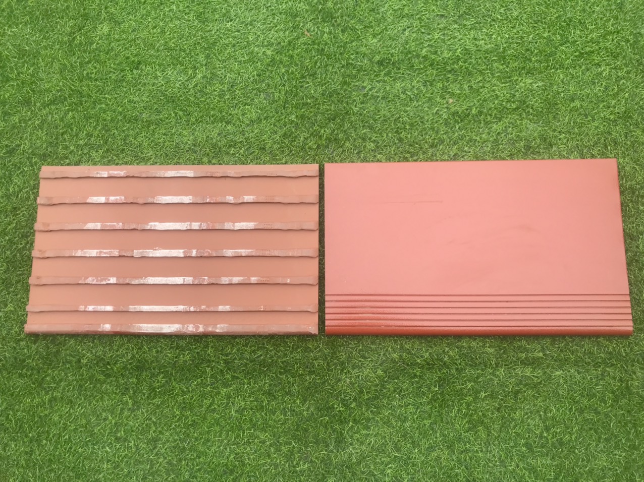 Gạch bậc thềm 50x30cm màu đỏ tráng men Gốm Đất Việt