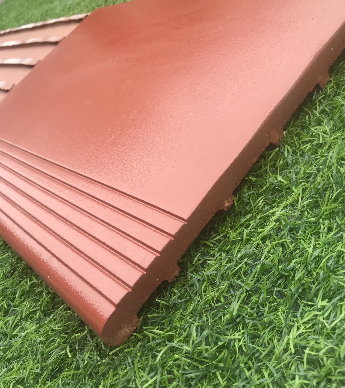 Gạch bậc thềm 40x30cm màu đỏ tráng men Gốm Đất Việt