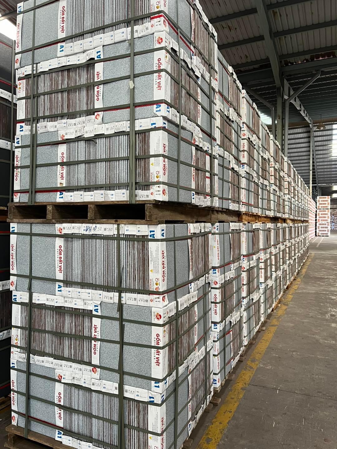 Gạch lát 40x40cm màu ghi chấm nhạt