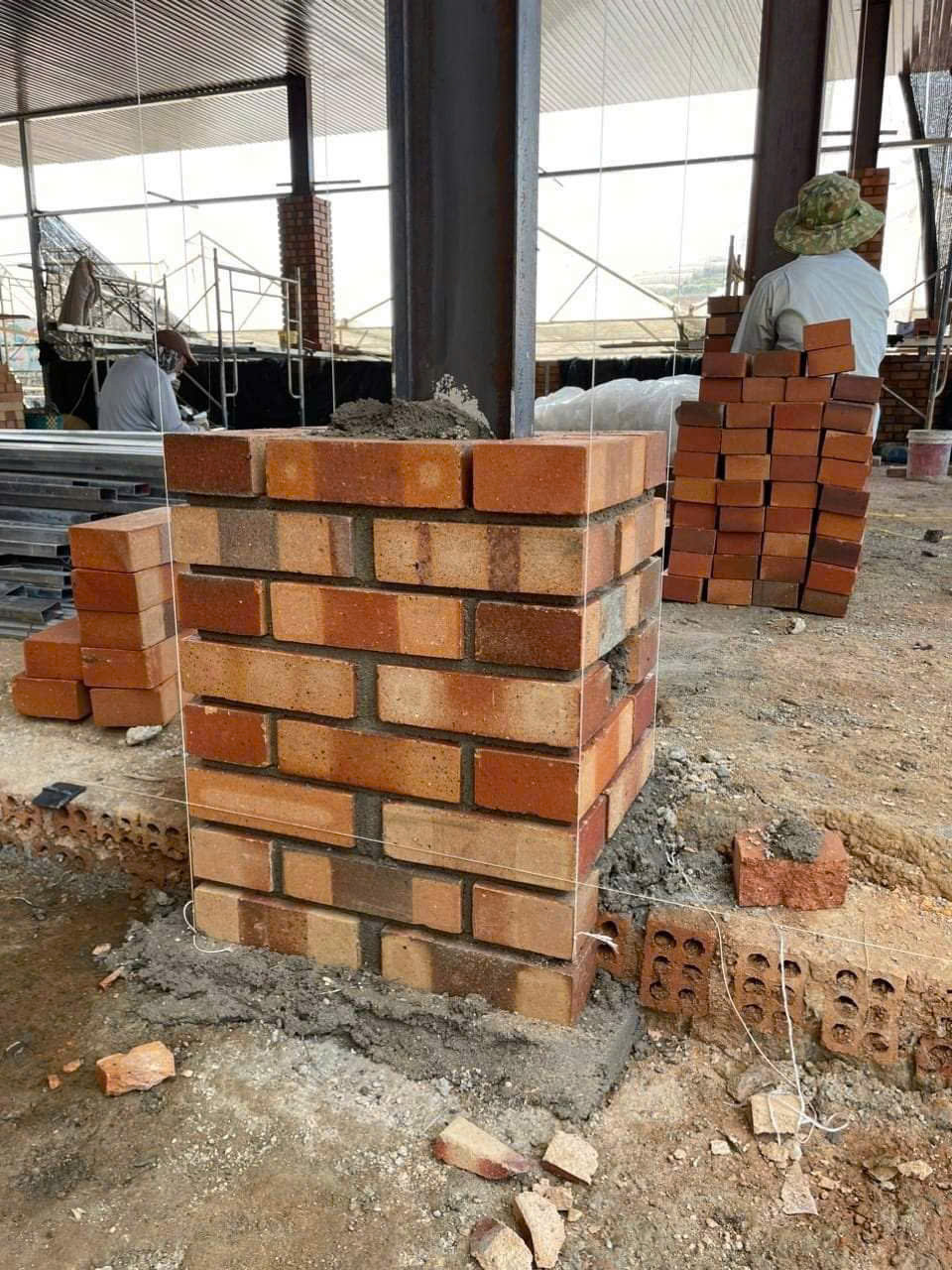 Gạch không trát hỏa biến