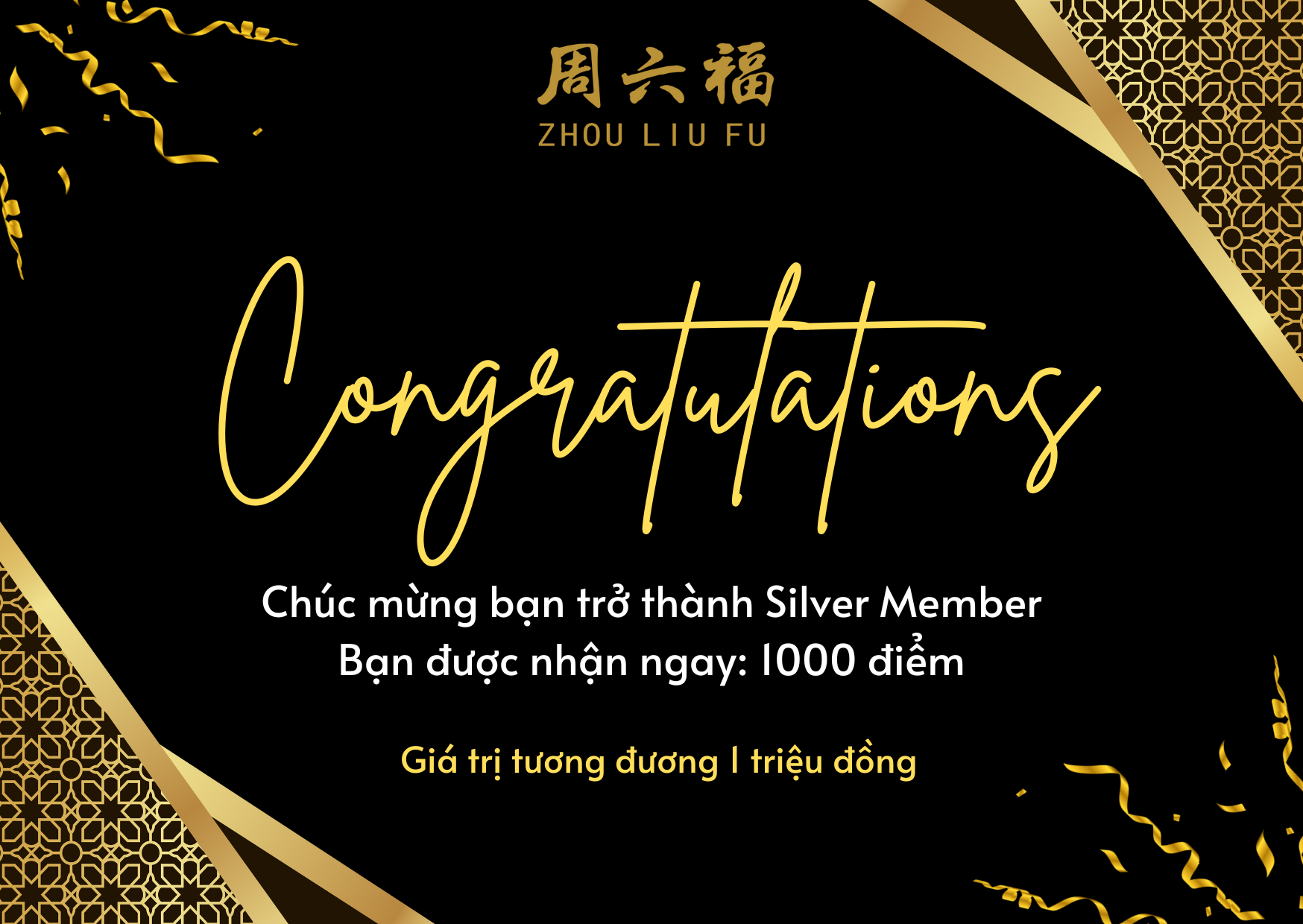 CHƯƠNG TRÌNH HỘI VIÊN ZHOU LIU FU – KHU VỰC VIỆT NAM