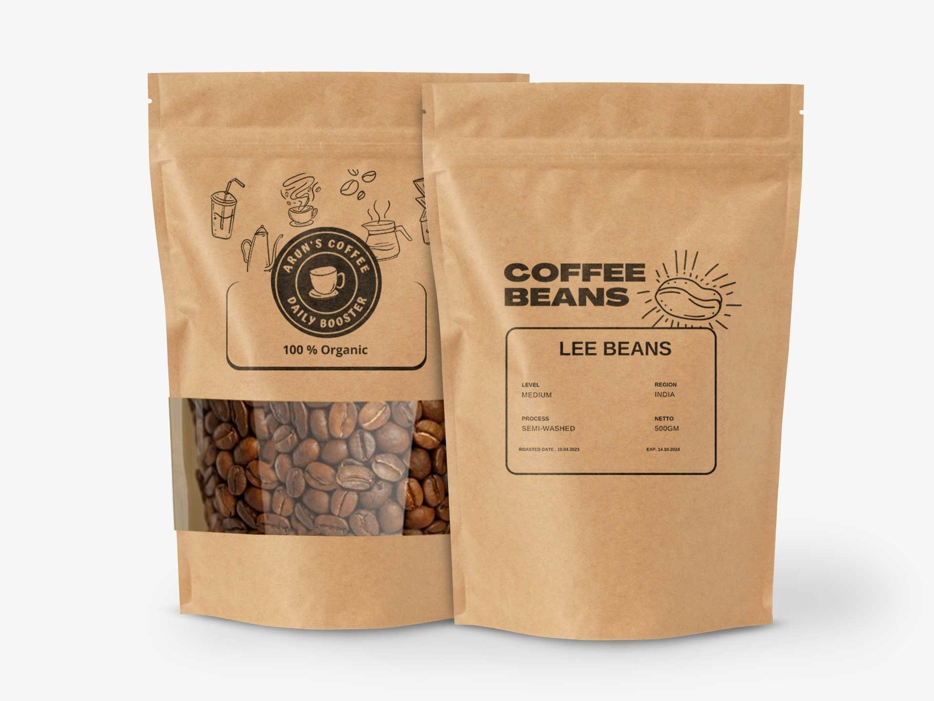 Túi zip giấy - in lưới - set 1000 túi