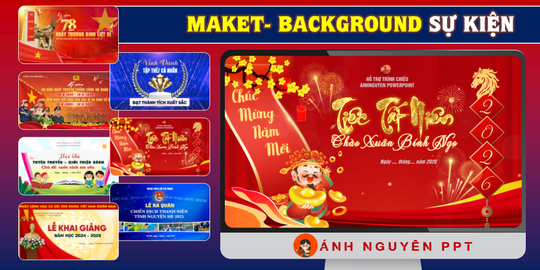MAKET - BACKGROUND SỰ KIỆN - LỄ - HỘI - TẾT