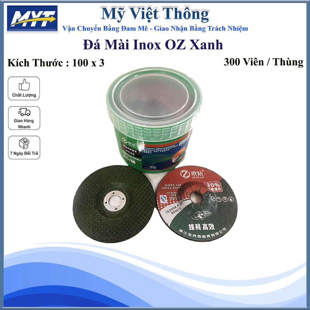 ĐÁ MÀI INOX 100 x 3