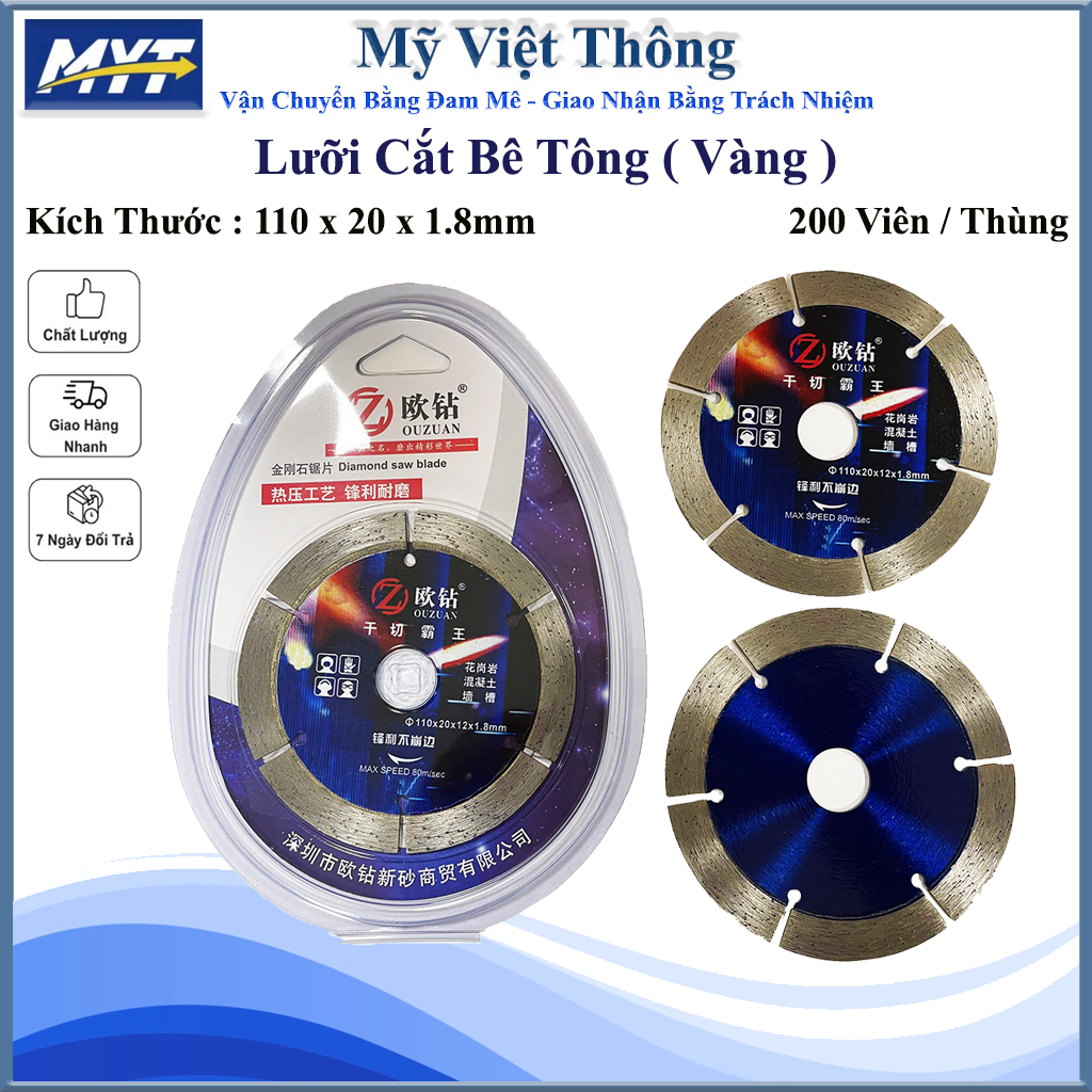 LƯỠI CẮT BÊ TÔNG 1 TẤC (110MM)