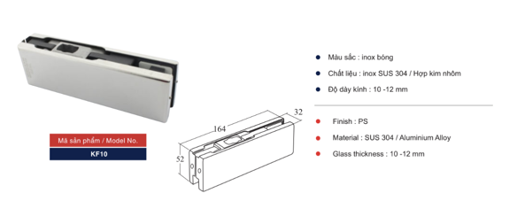 Kẹp kính KF10