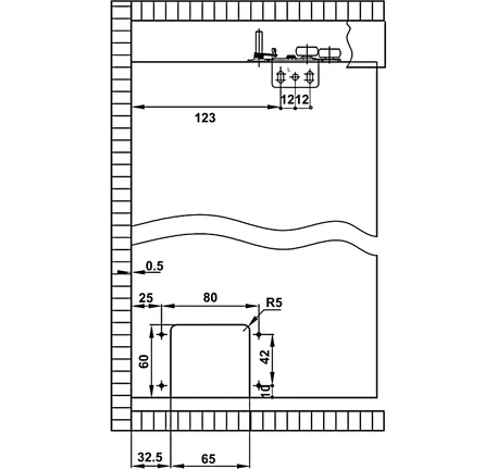 Bộ phụ kiện Hafele không bao gồm ray - SLIDO CLASSIC 50 IF