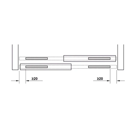Cửa trượt thẳng Hafele SLIDO F-LINE18 50A