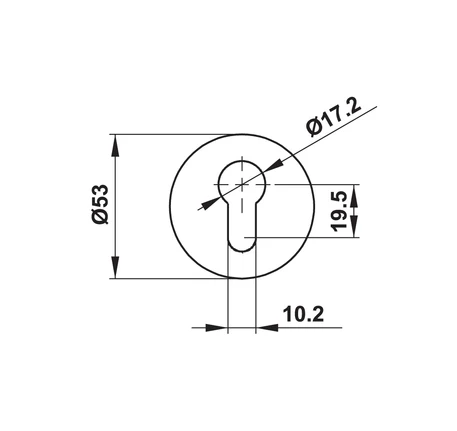Tay nắm gạt có nắp che Hafele