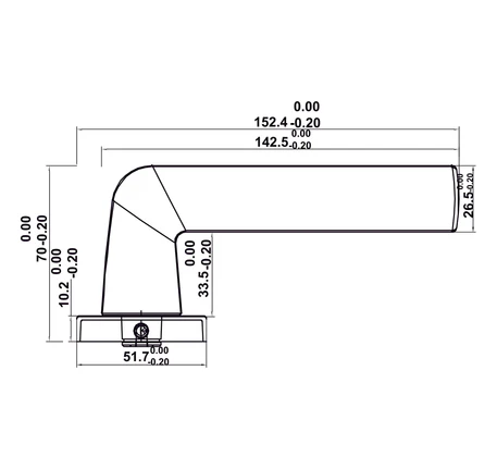 Bộ khóa tay nắm gạt DIY Hafele Set A
