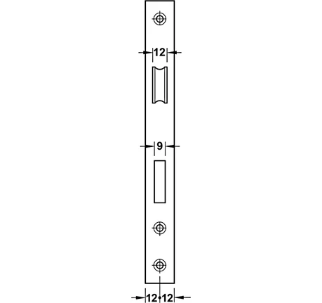 Thân khóa lưỡi gà chốt chết Hafele BS 45/85mm
