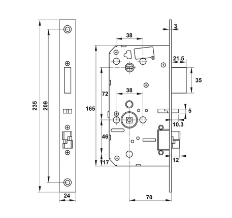 Khóa điện tử Hafele DL7600 ( Không bao gồm Pin ) có Bluetooth
