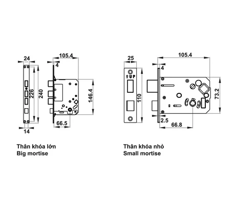 Khóa điện tử Hafele EL7700-TCS - không bao gồm Pin