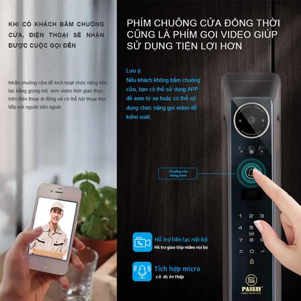 Khóa nhận diện khuôn mặt PASINI