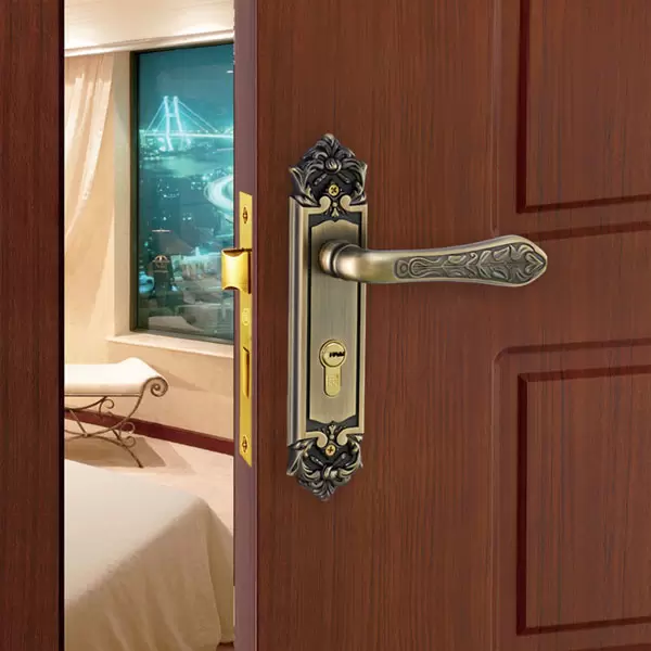 Khóa tay gạt cổ điển màu Rêu dành cho cửa phòng 58k731 BAB