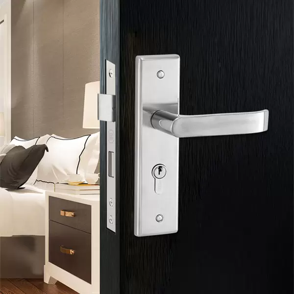 Khóa tay gạt inox dày 2mm cửa phòng 200mm PI-9183