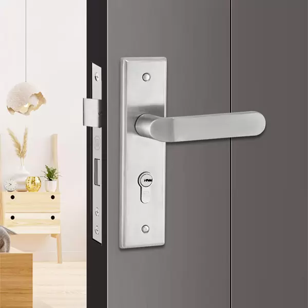 Khóa tay gạt inox dày 1.5mm cửa phòng 200mm M737