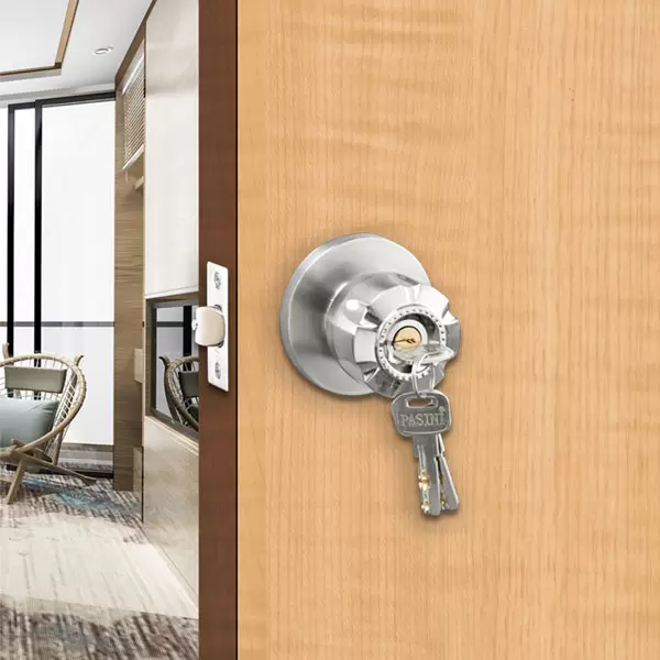 Khóa tay nắm tròn 5890-SN (trắng)