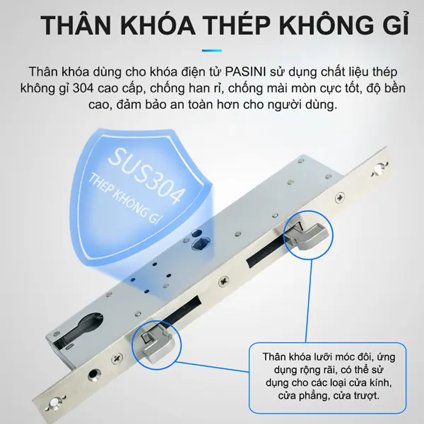 Khóa vân tay cửa nhôm PASINI