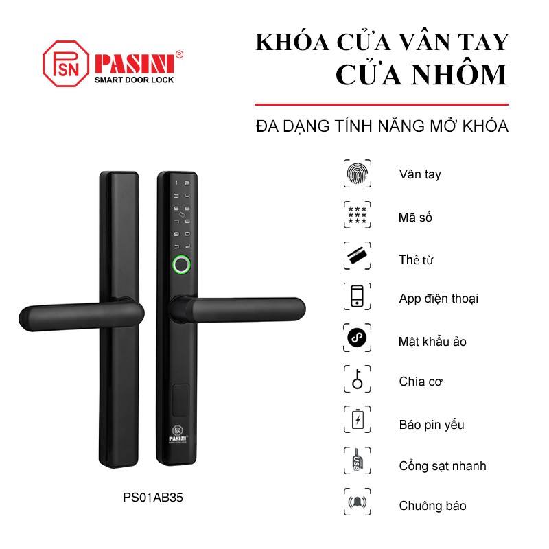 Khóa vân tay cửa nhôm PASINI