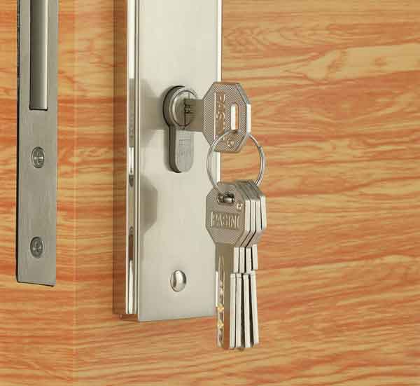 Khóa tay gạt inox dày 1.5mm cửa đi 260mm PA-83