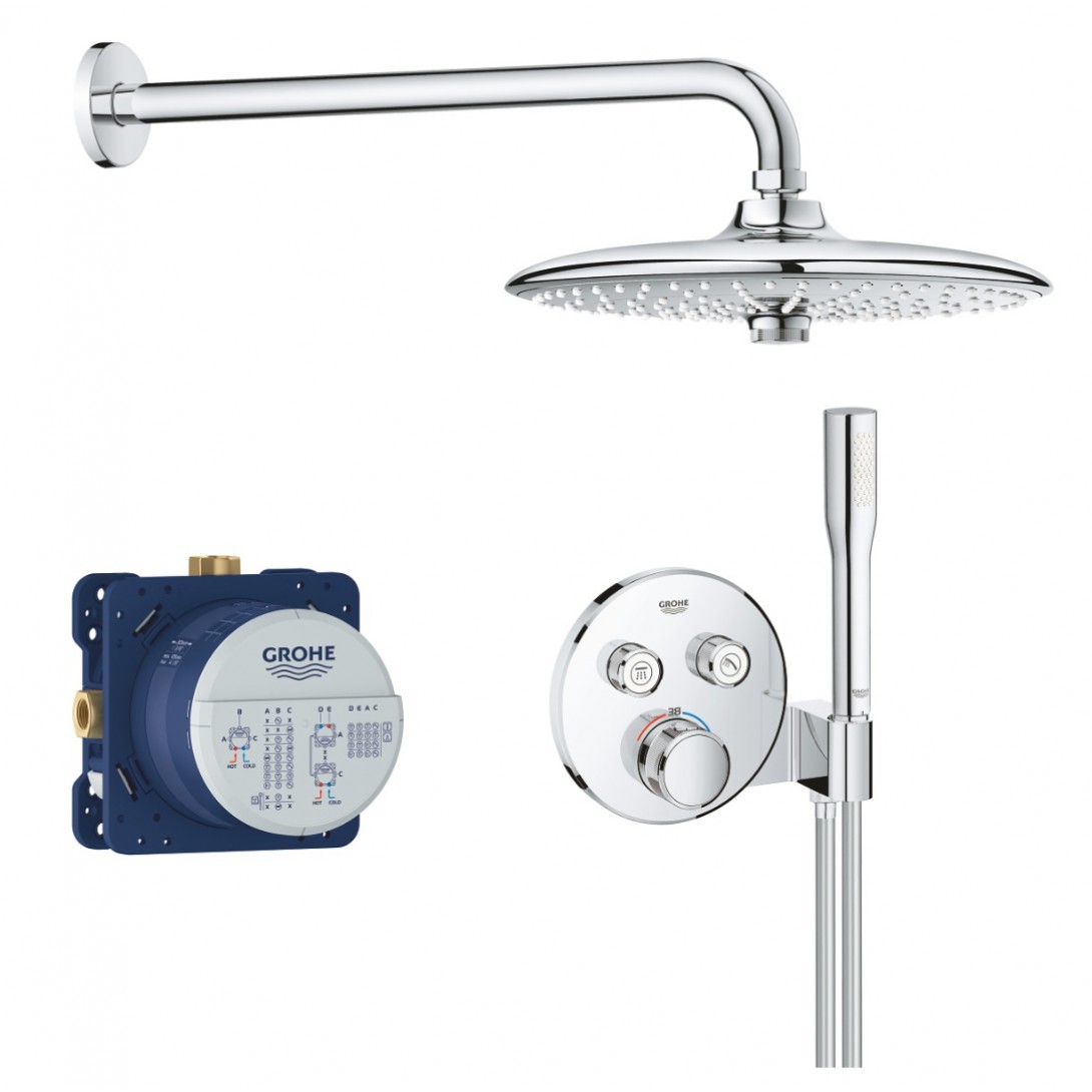 Sen tắm âm tường Grohe Grohtherm Smartcontrol 260mm | 34744000