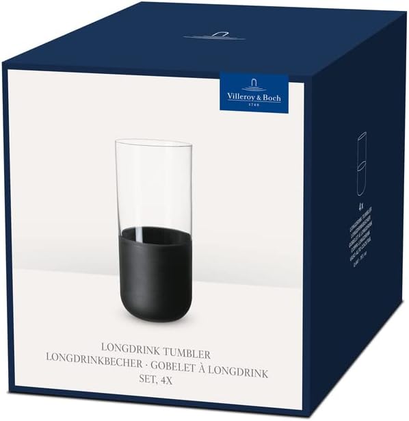 Set 4 cốc Villeroy & Boch Manufacture Rock Longdrinkbecher | 300ml