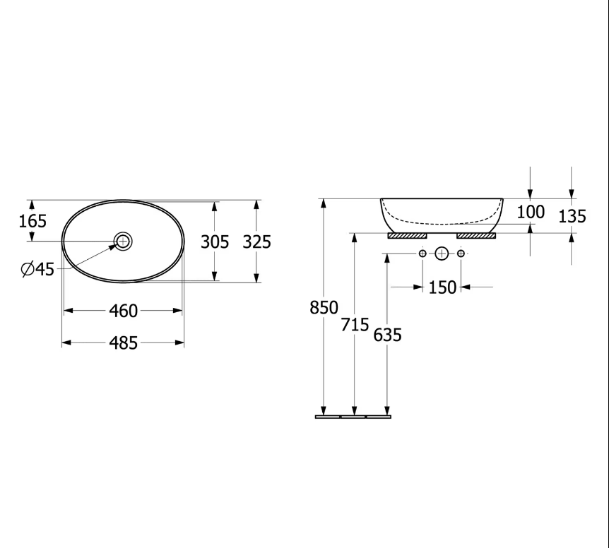 Chậu lavabo Villeroy & Boch Artis | 438848R1