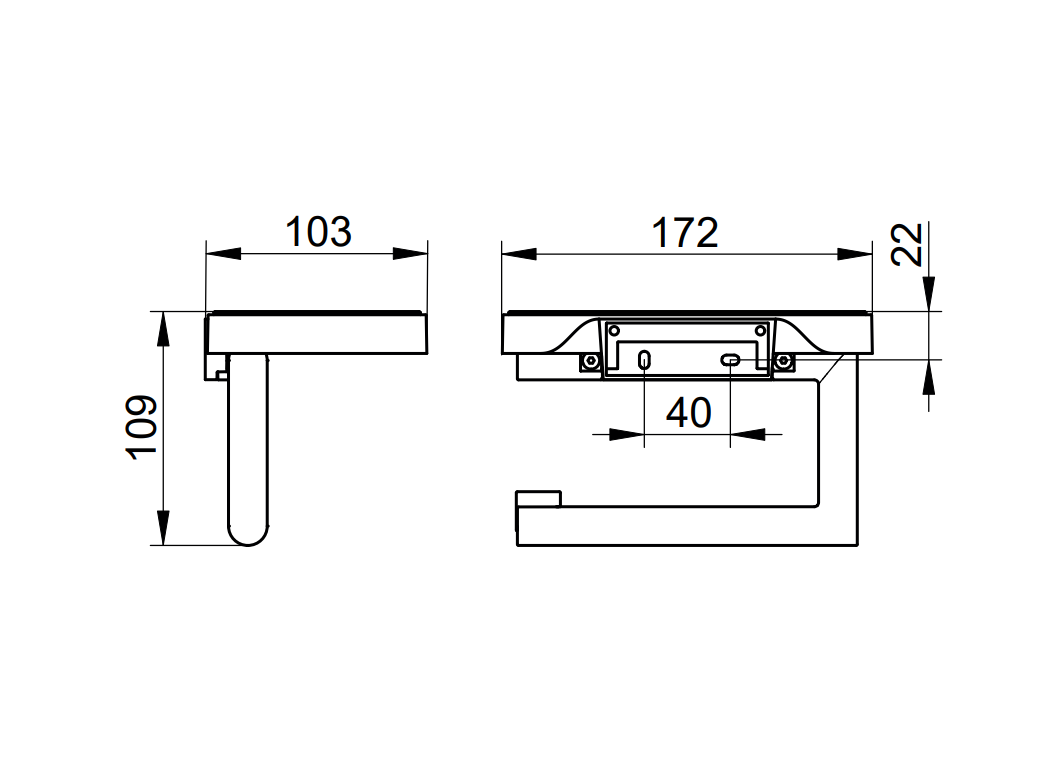 Giá để giấy vệ sinh Keuco REVA | 12873019000
