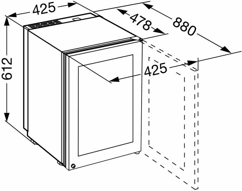 Tủ bảo quản rượu vang Liebherr | WKes 653