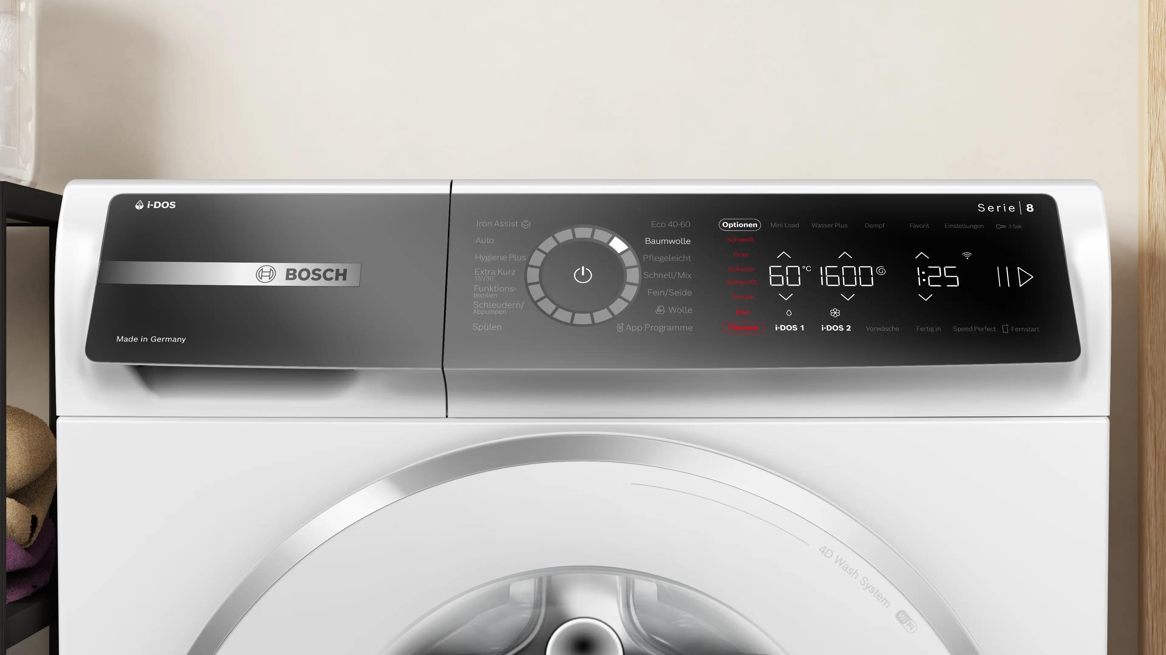 Máy giặt chống nhăn Bosch 11KG Series 8 | WGB266A90