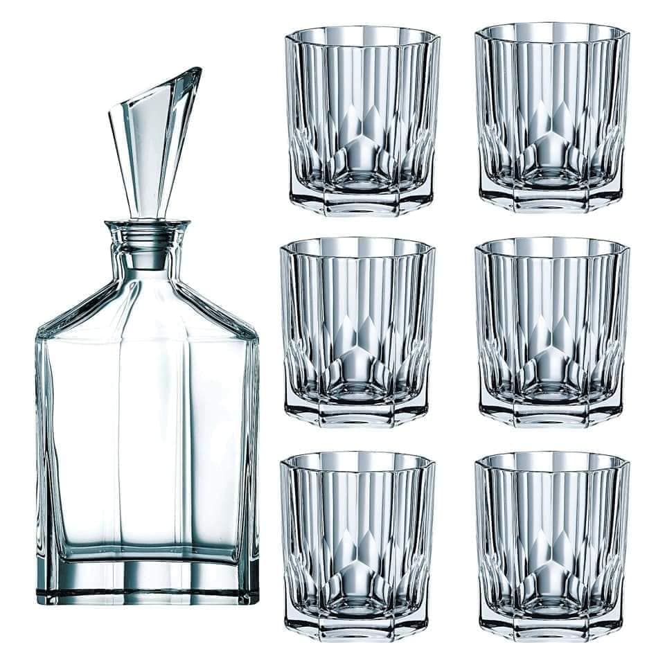 Bộ cốc và bình rượu pha lê Nachtmann ASPEN