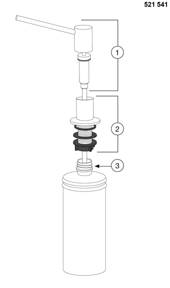 Bình đựng xà phòng rửa bát Blanco Torre | 512593