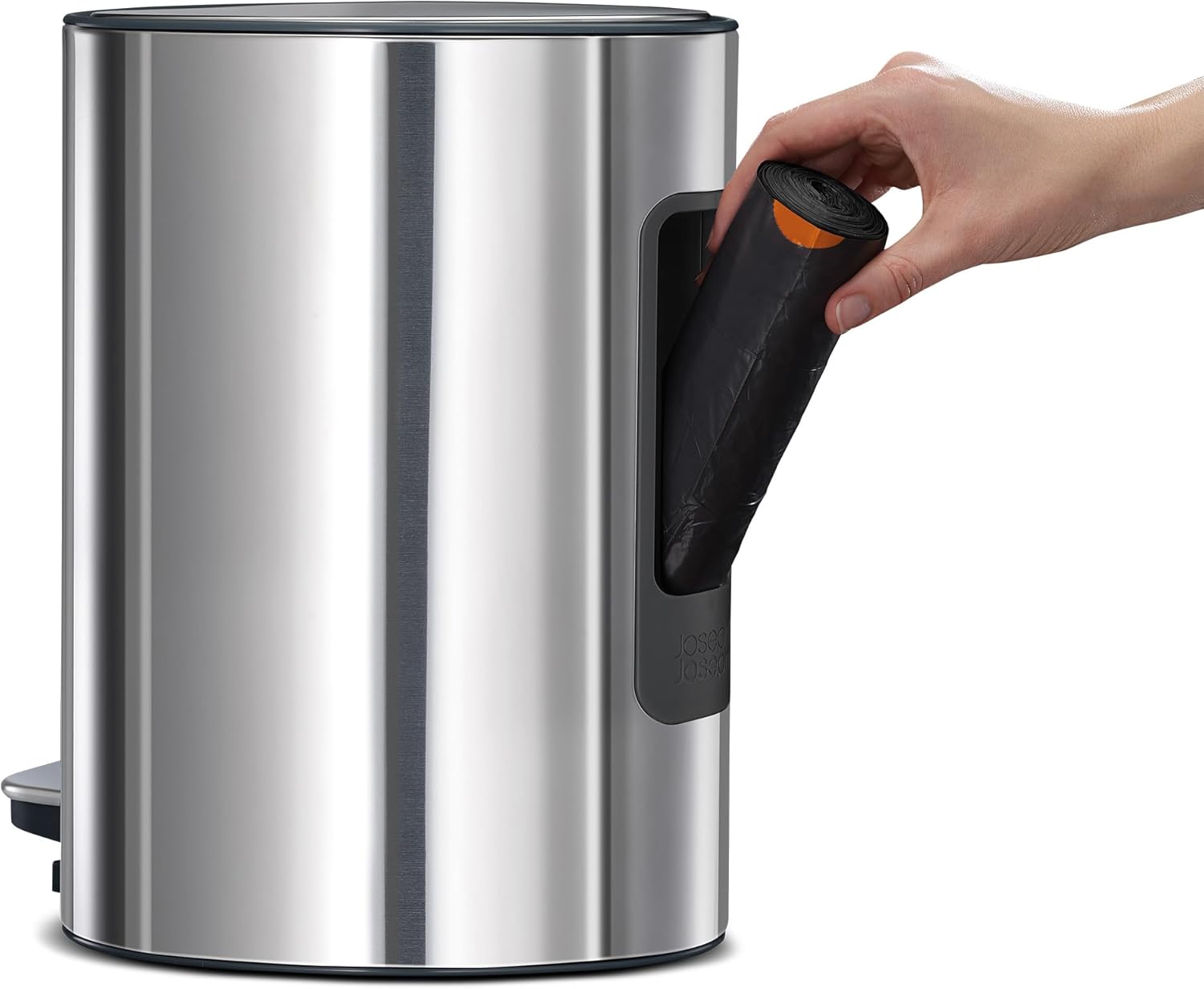 Thùng rác Joseph Joseph EasyStore Luxe Steel Pedal Bin 5L màu inox | 70596