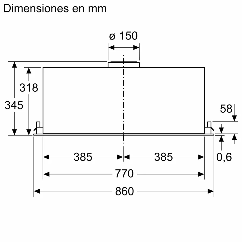 Hút mùi âm tủ Bosch Series 8 | DLN88PC60