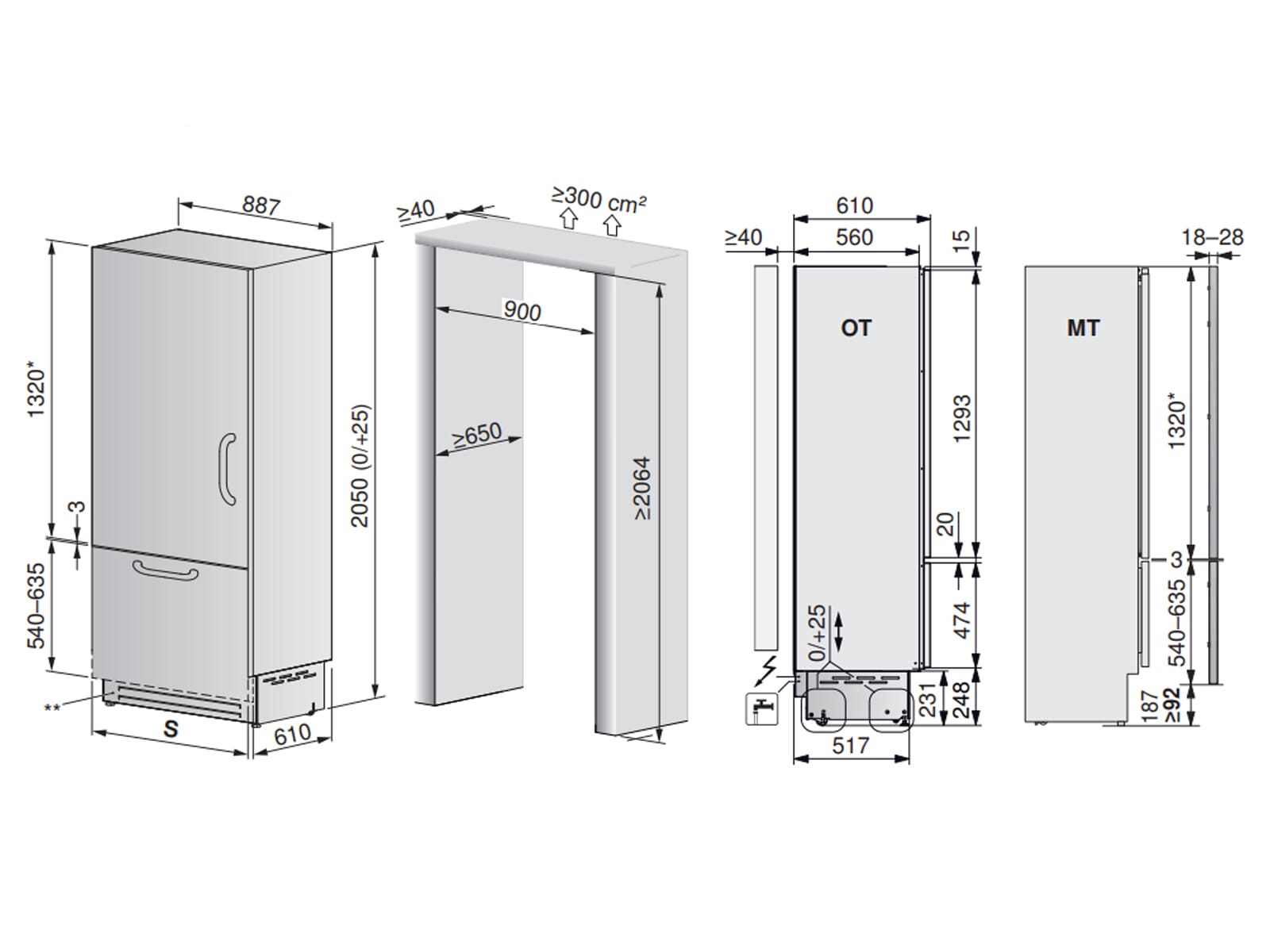 Tủ lạnh âm tủ V-ZUG CombiCooler V6000 90 Supreme | 5113300002