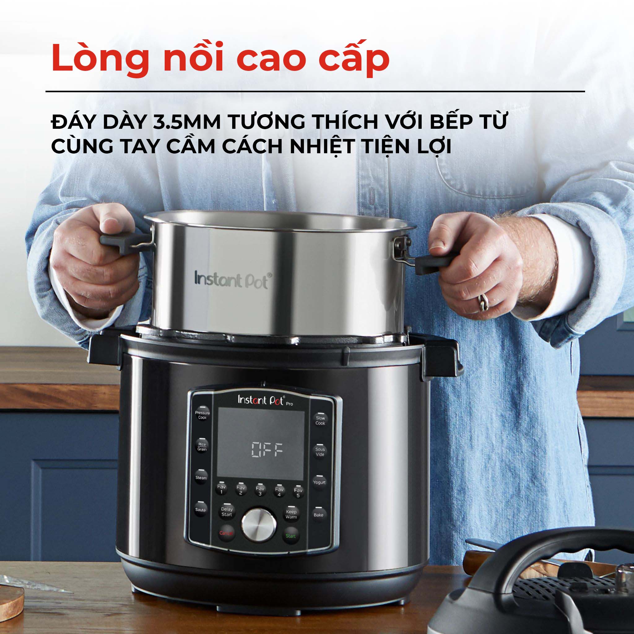 Nồi áp suất đa năng Instant Pot Pro 10in1 | 5.7L