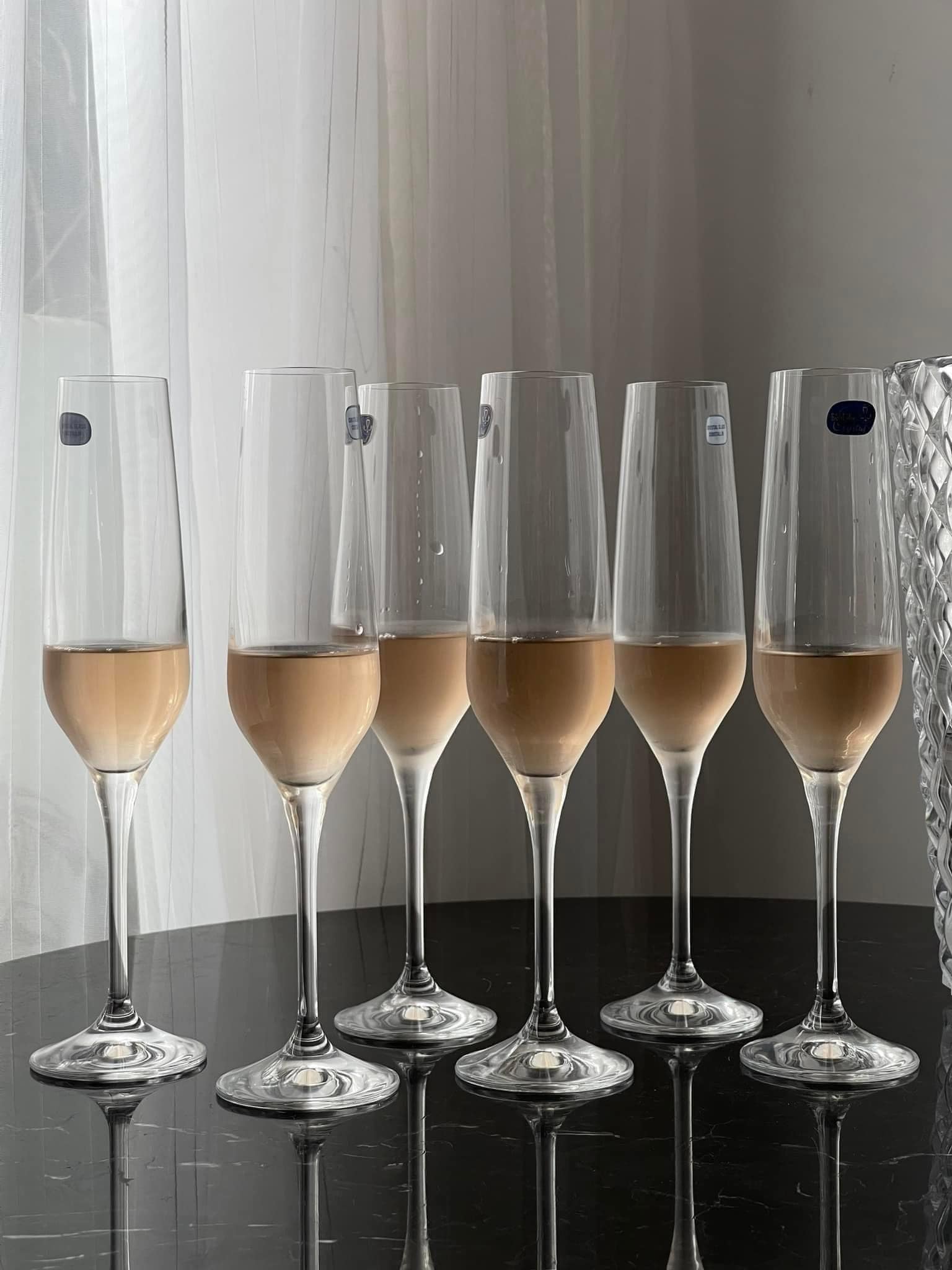 Bộ ly Champagne Bohemia Rebecca | 195ml