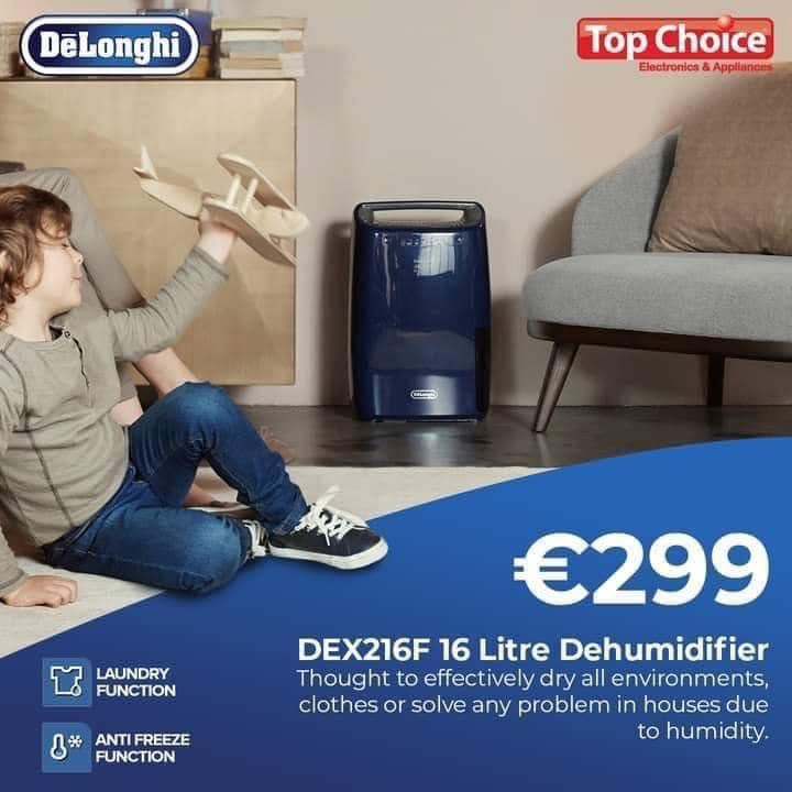 Máy hút ẩm Delonghi DEX16F | 16L