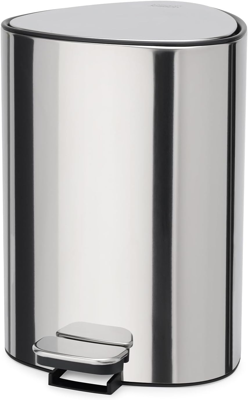 Thùng rác Joseph Joseph EasyStore Luxe Steel Pedal Bin 5L màu inox | 70596