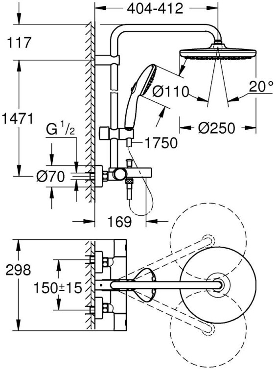 Sen cây Grohe Comfort 250 | 269882431
