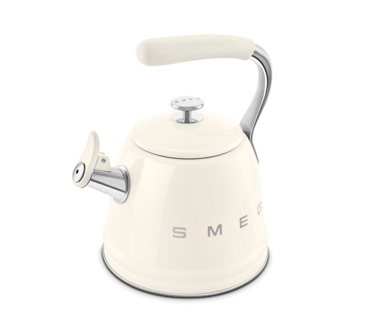 Ấm đun nước bếp từ huýt sáo Smeg | WKF01CR