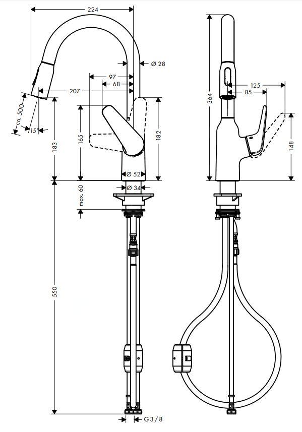 Vòi rửa bát Hansgrohe Focus M42 | 71862000
