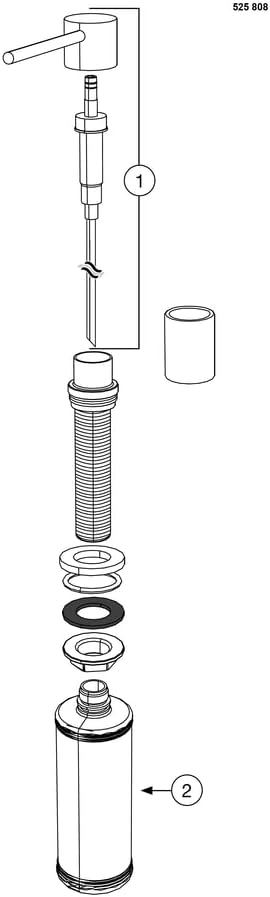 Bình đựng xà phòng Blanco  lato màu Tartufo | 525816