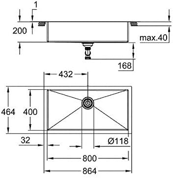 Chậu rửa bát Grohe Stainless Steel K700 | 31580SD1