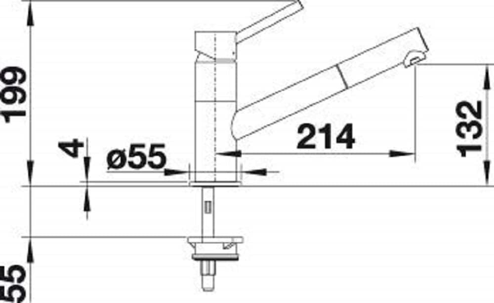 Vòi rửa bát Blanco Kano-S | 526668